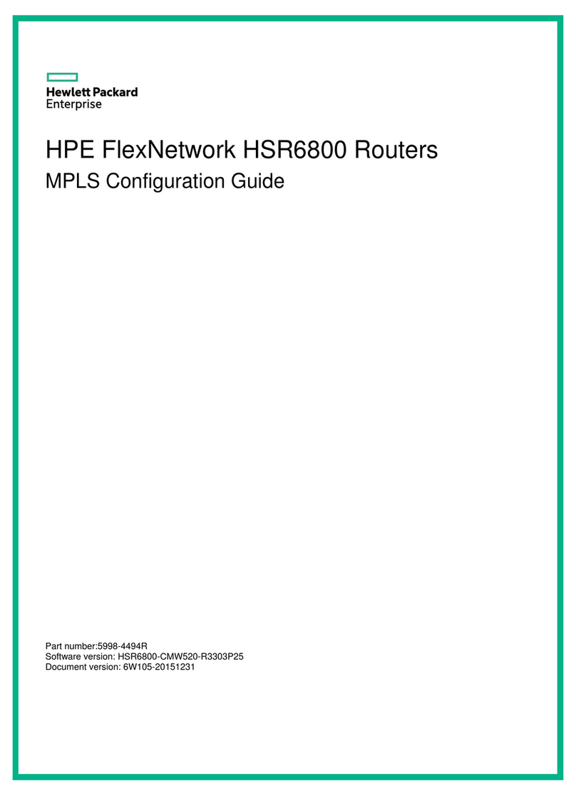 HP FlexNetwork HSR6800 User manual HP FlexNetwork HSR6800 User manual