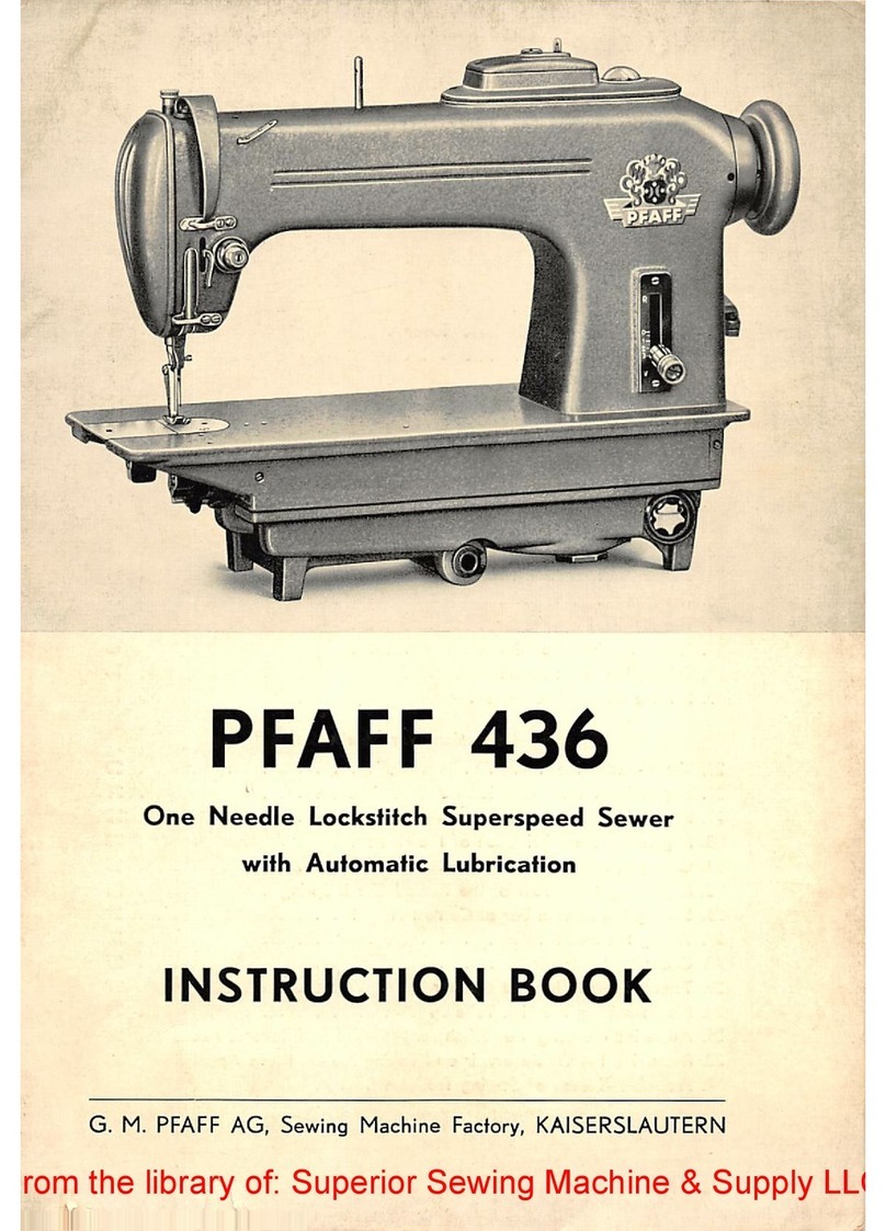 Pfaff 436 User manual