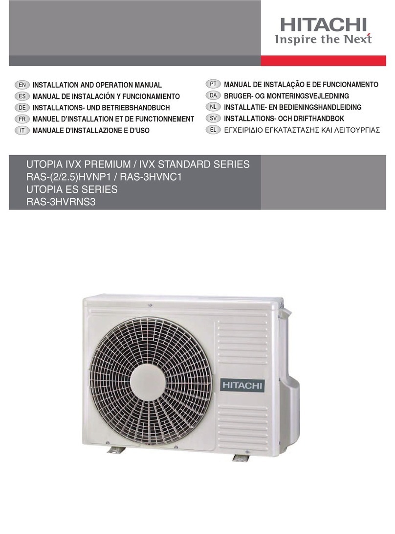 Hitachi UTOPIARAS-(2/2.5)HVNP1 User manual