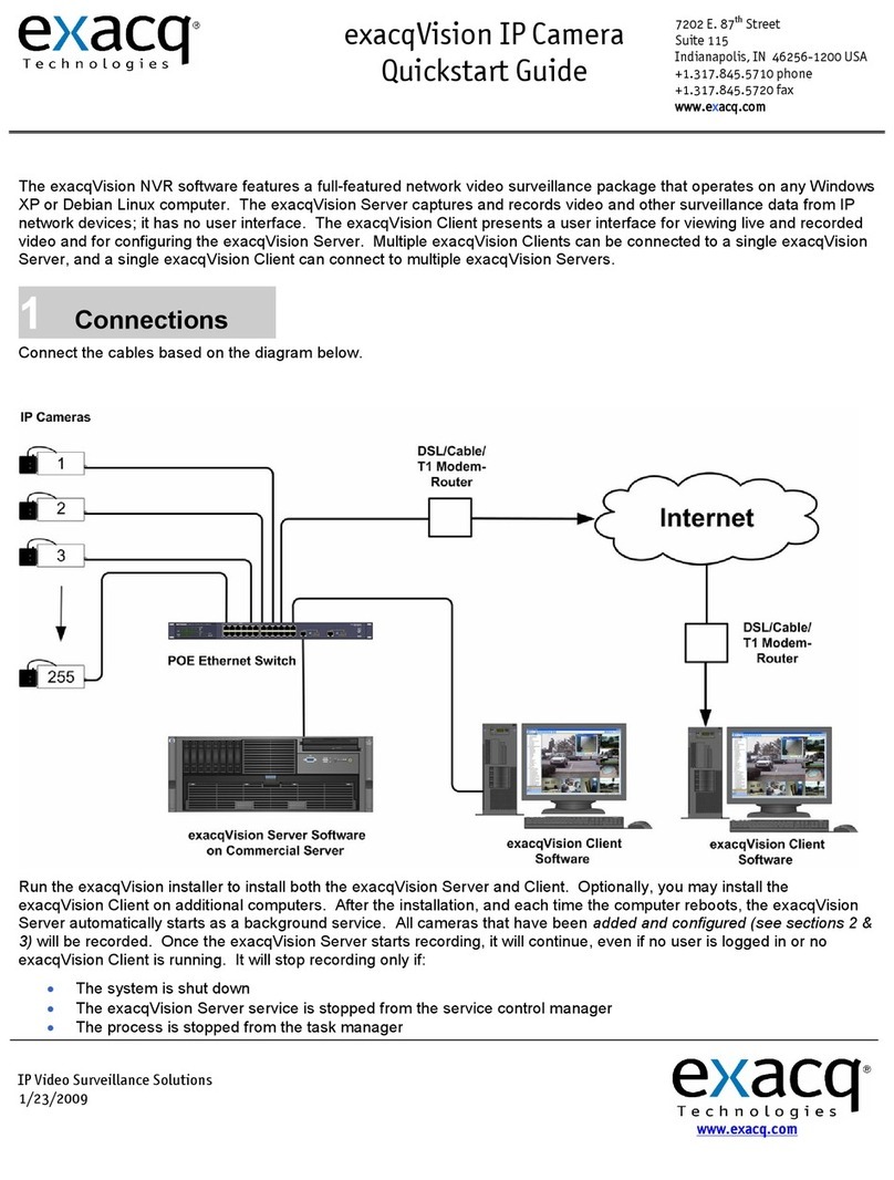 Exacq exacqVision quick start guide