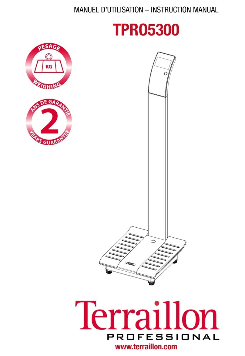 Terraillon TPR05300 User manual Terraillon TPR05300 User manual