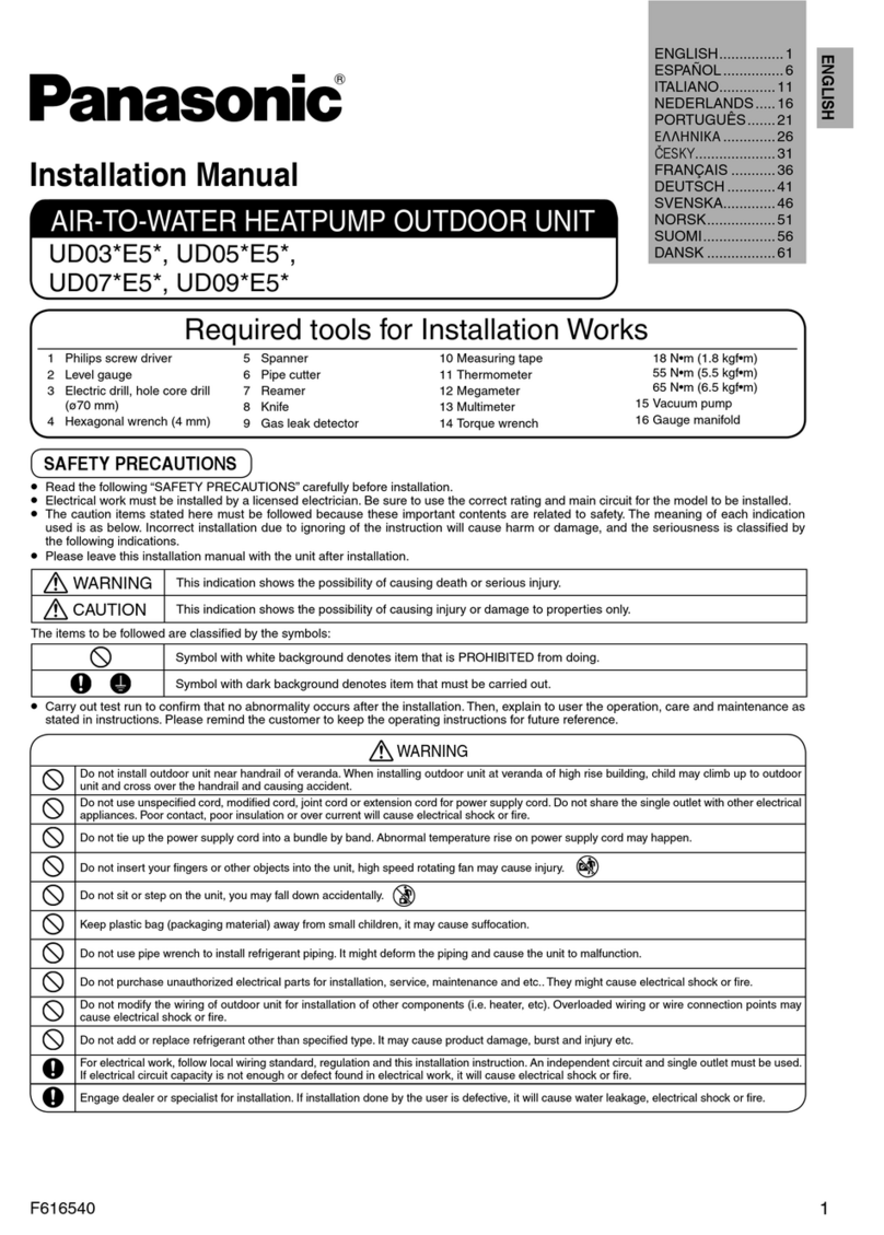 Panasonic UD03*E5* installation manual