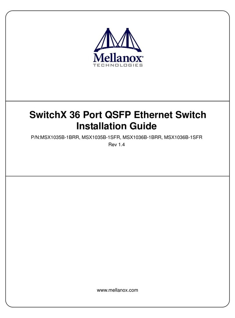 Mellanox Technologies switchx MSX1035B-1BRR User manual