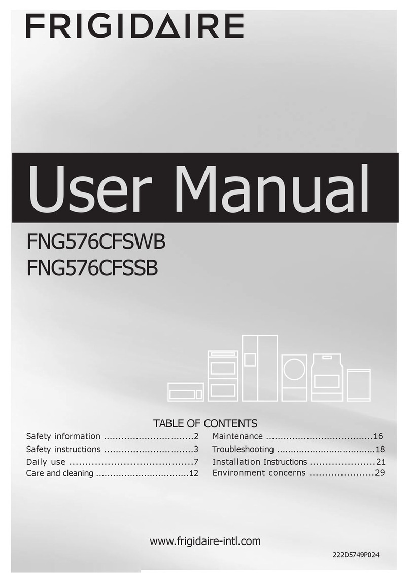 Frigidaire FNG576CFSWB User manual