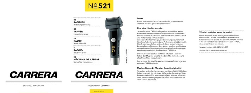 Carrera 521 instruction manual