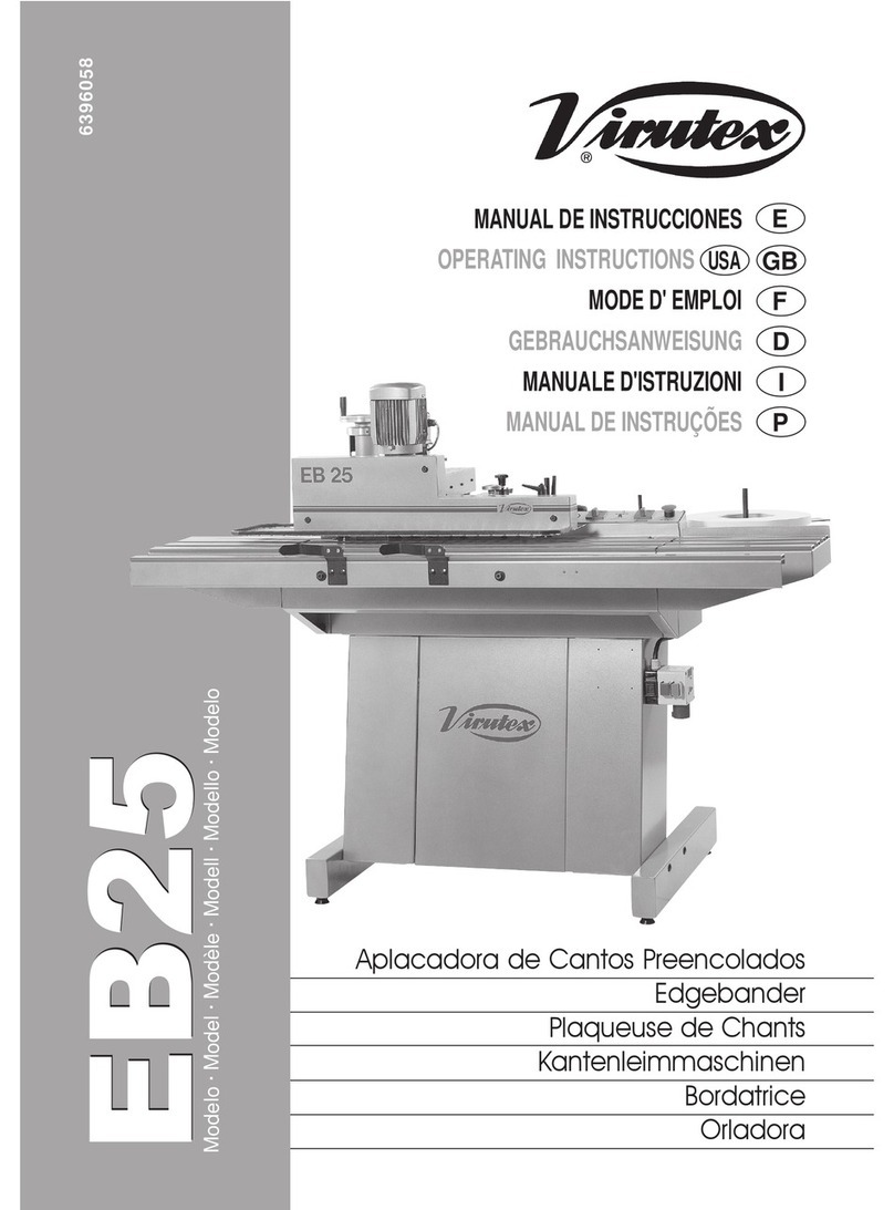 Virutex eb25 operating instructions
