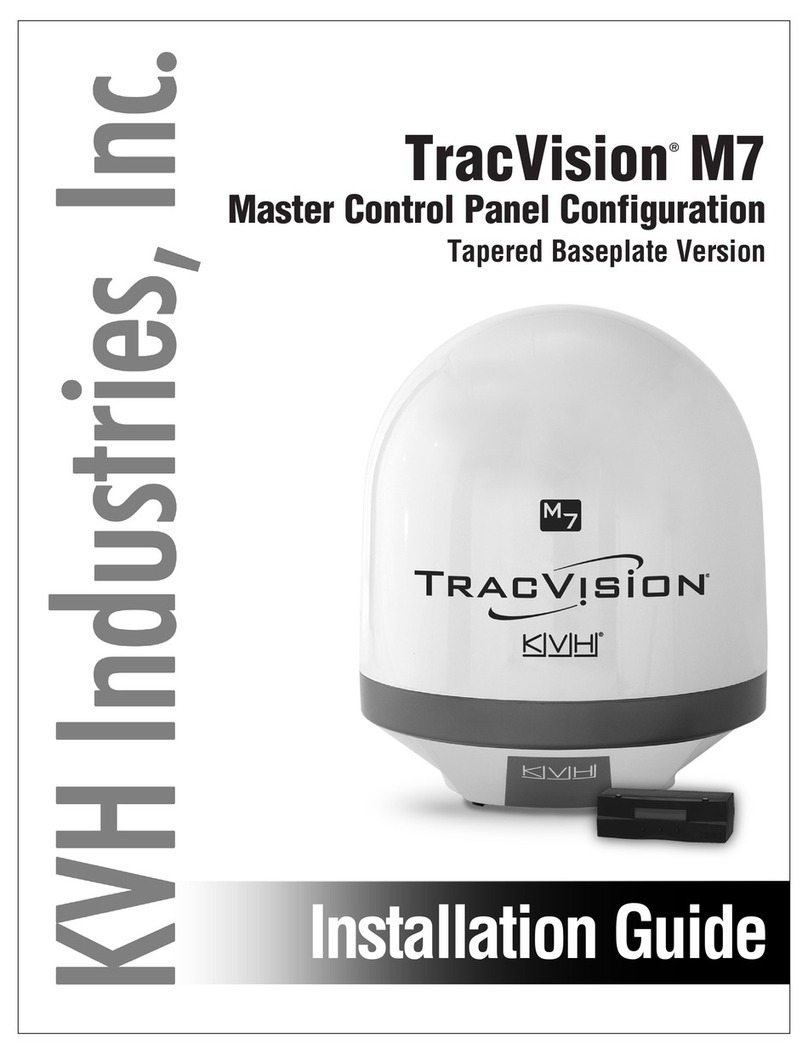 KVH Industries TracVision M7 installation guide KVH Industries TracVision M7 installation guide