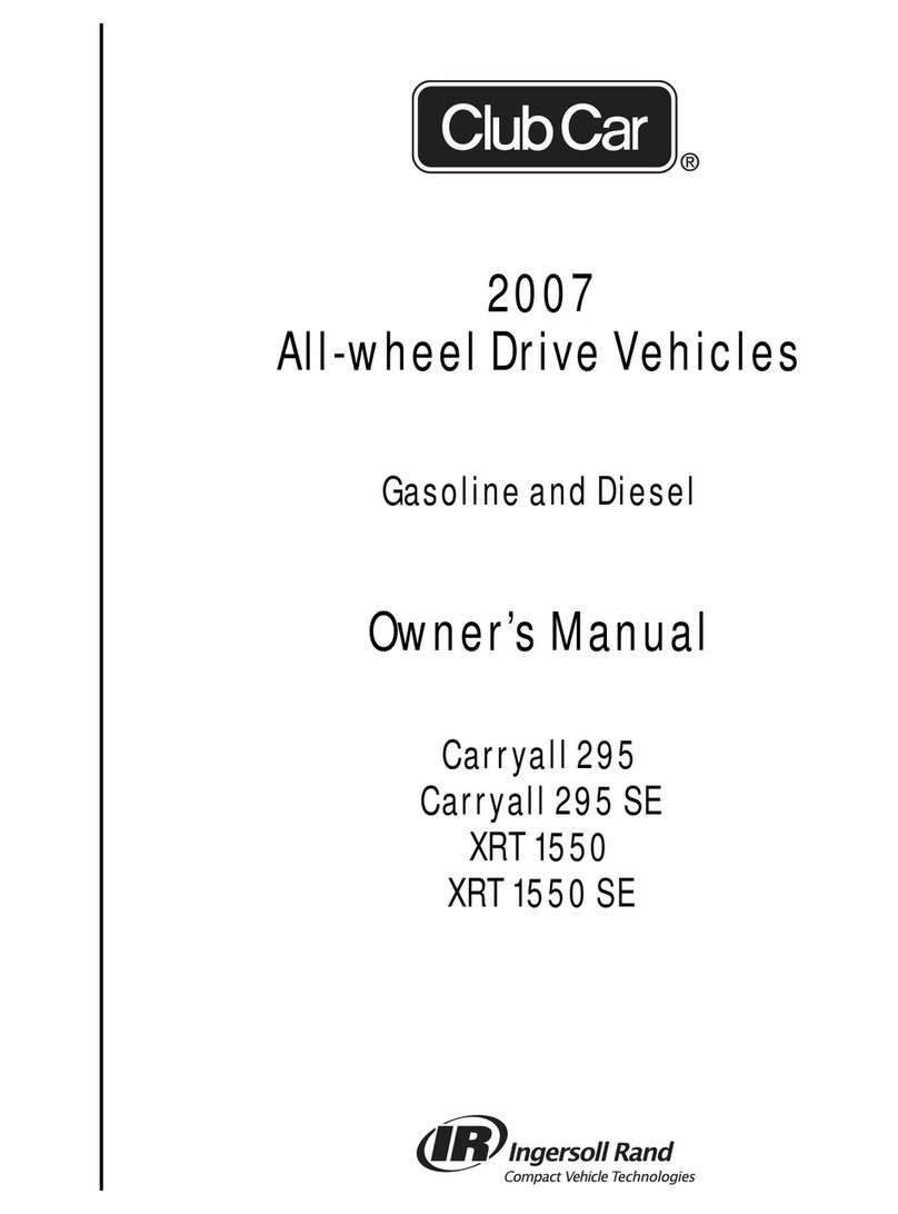Club Car Carryall 295 2007 owner's manual Club Car Carryall 295 2007 owner's manual