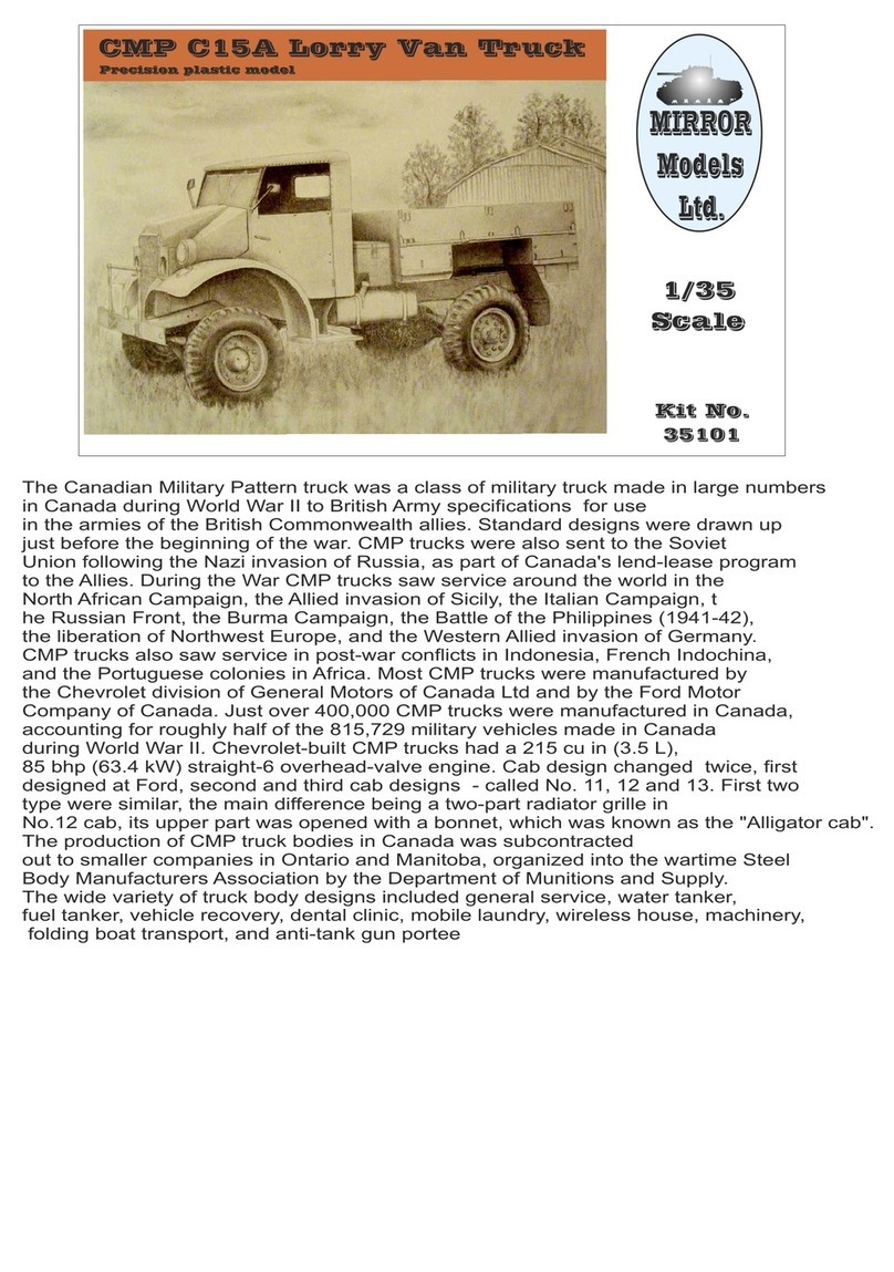 Mirror Models C15A Lorry Assembly instructions