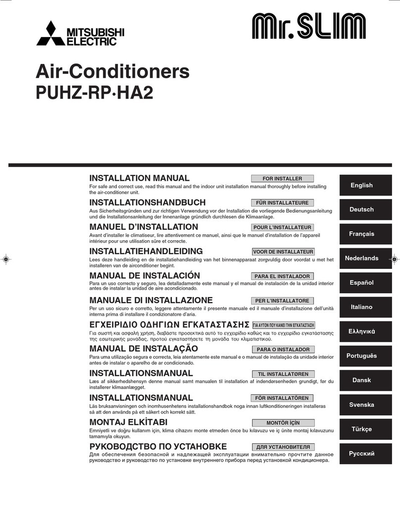 Mitsubishi Electric Mr.Slim PUHZ-RP-HA2 User manual