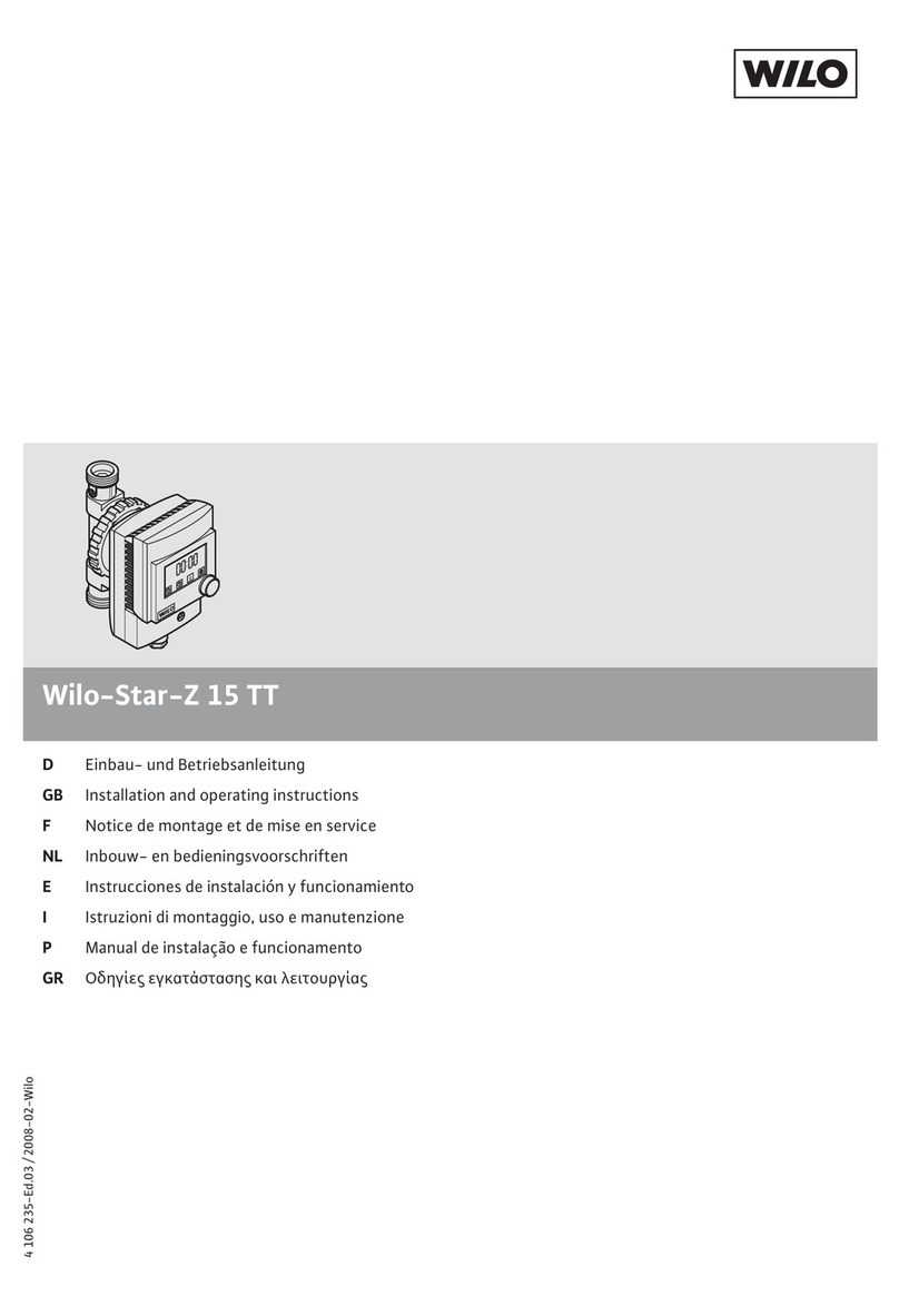 Wilo star z 15 tt Installation instructions