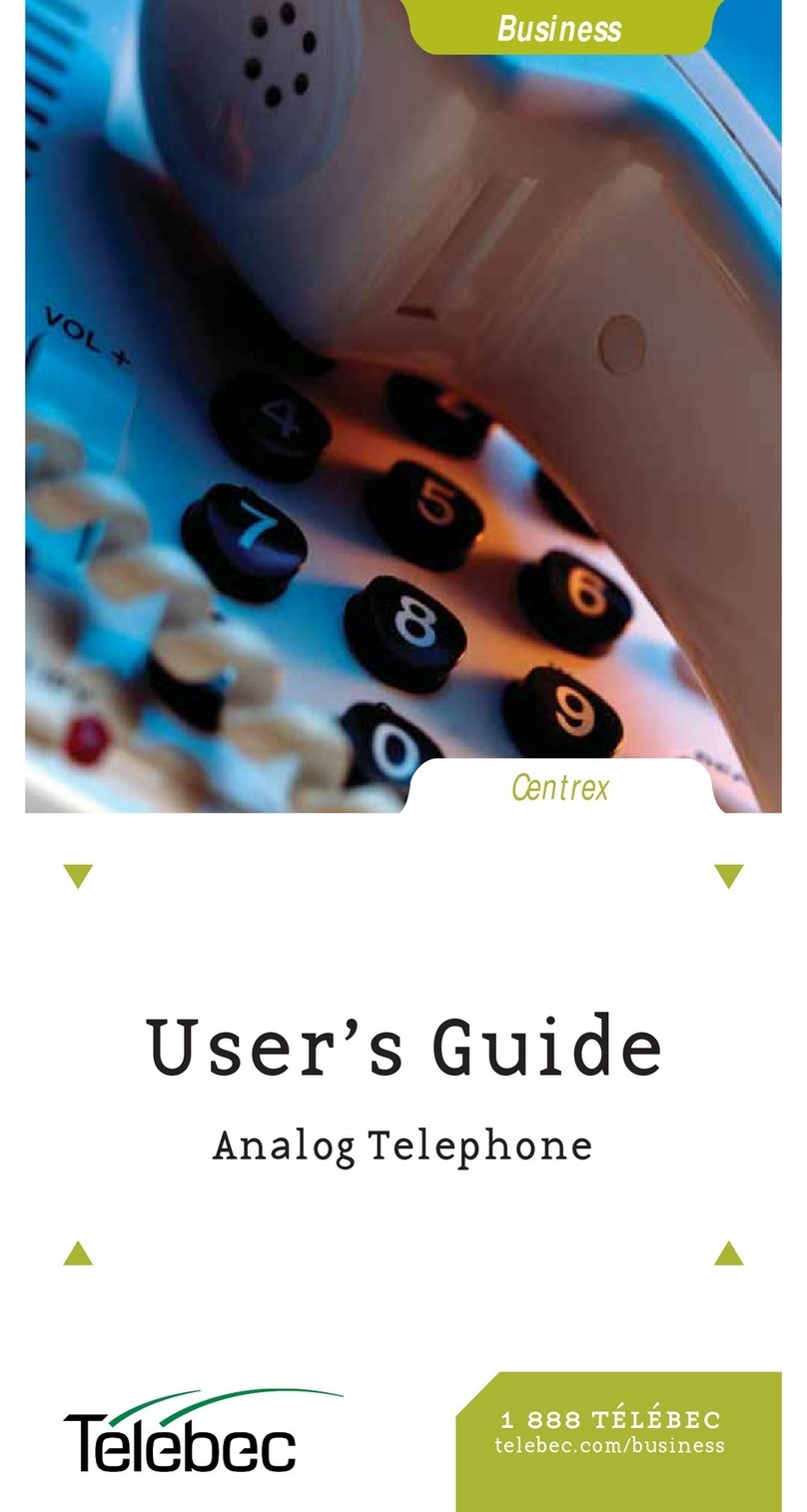 Telebec Centrex user guide