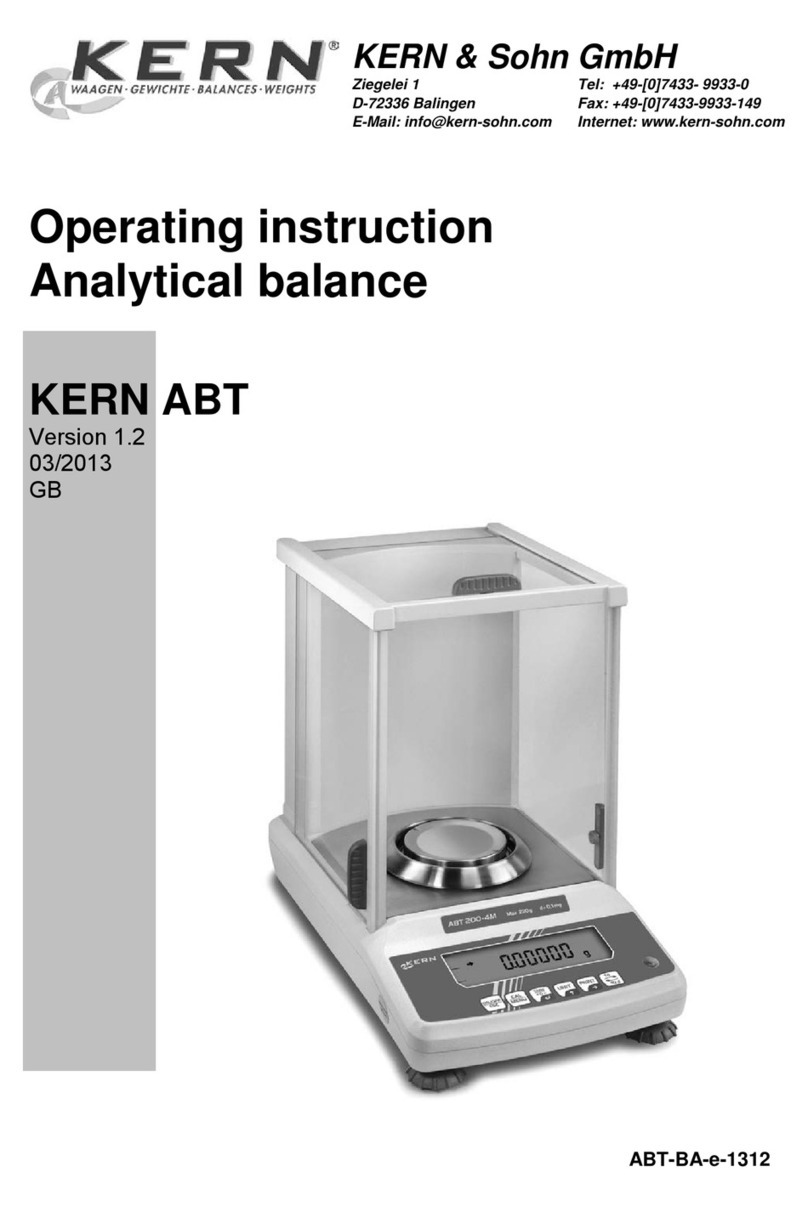 KERN ABT series User manual