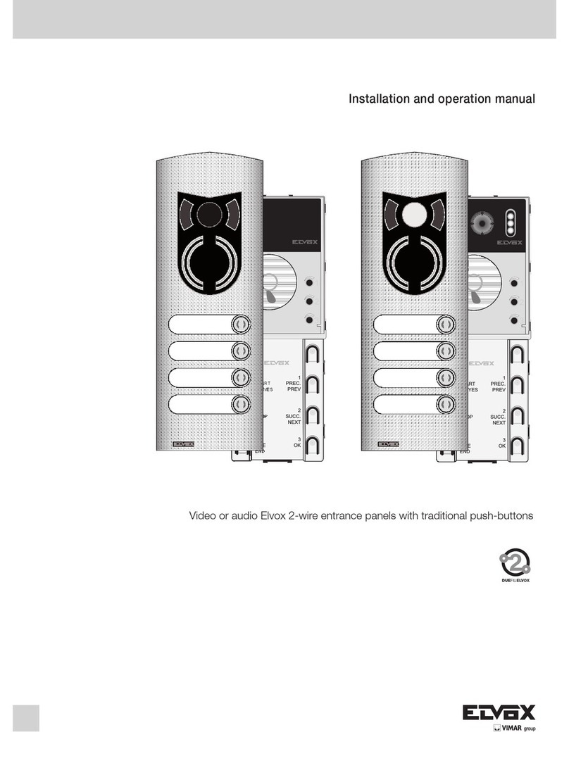 Elvox 12F3 User manual Elvox 12F3 User manual