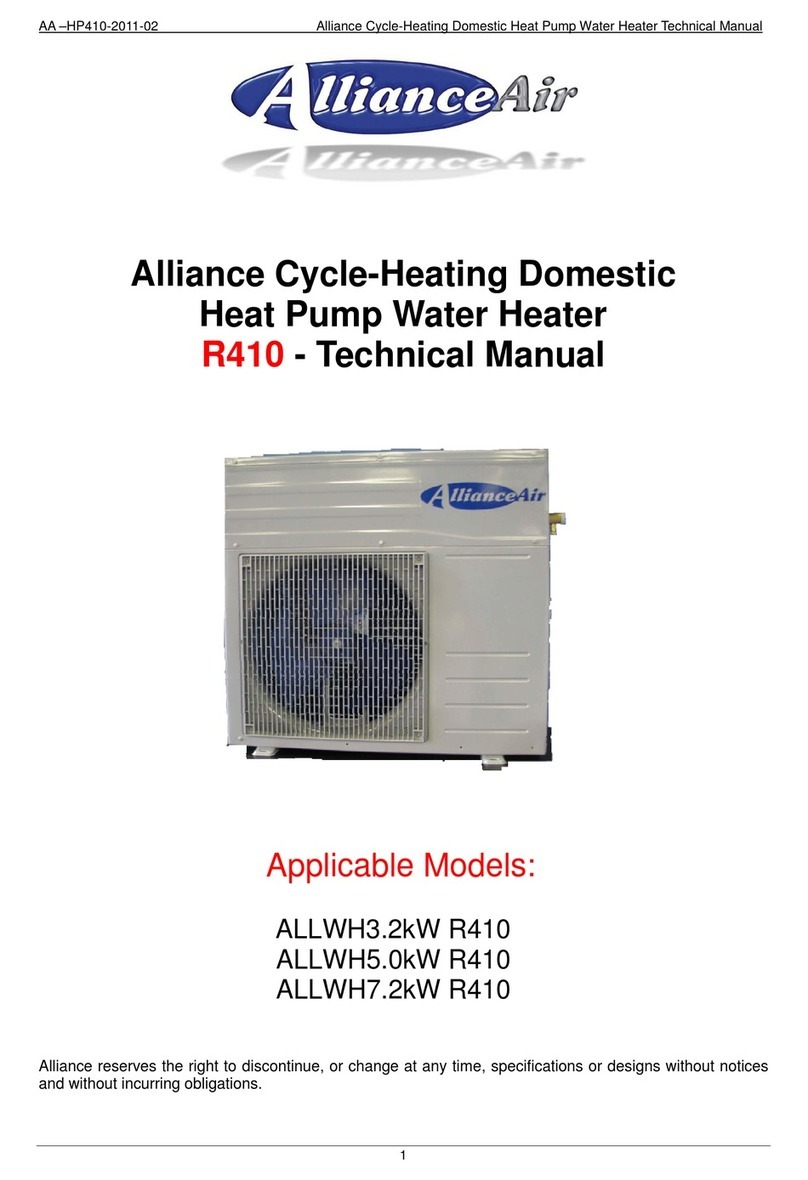 ALLIANCE ALLWH3.2kW User manual