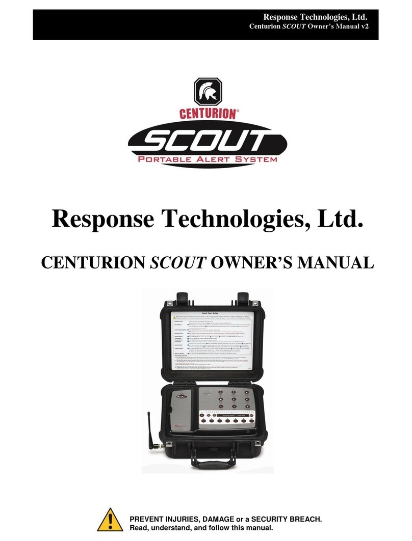 Response CENTURION SCOUT User manual
