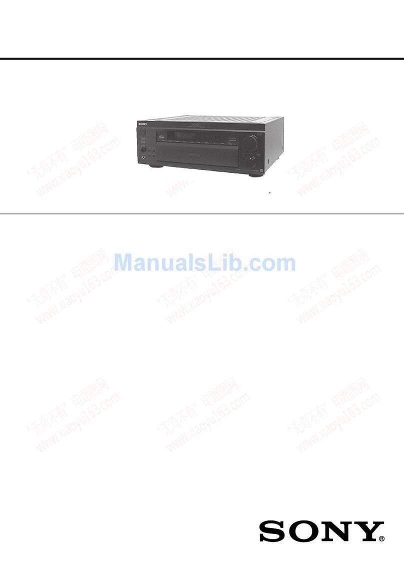 Sony STR-DA30ES - Fm Stereo/fm-am Receiver User manual
