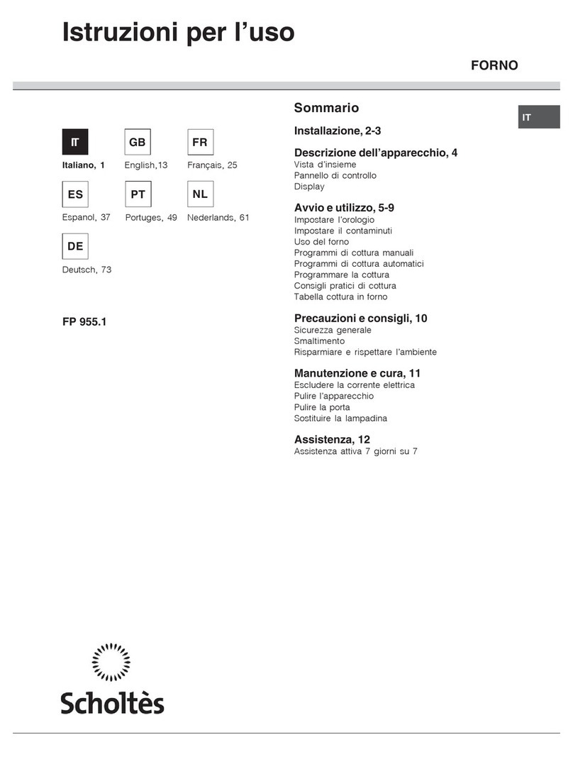 SCHOLTES FP 955.1 User manual