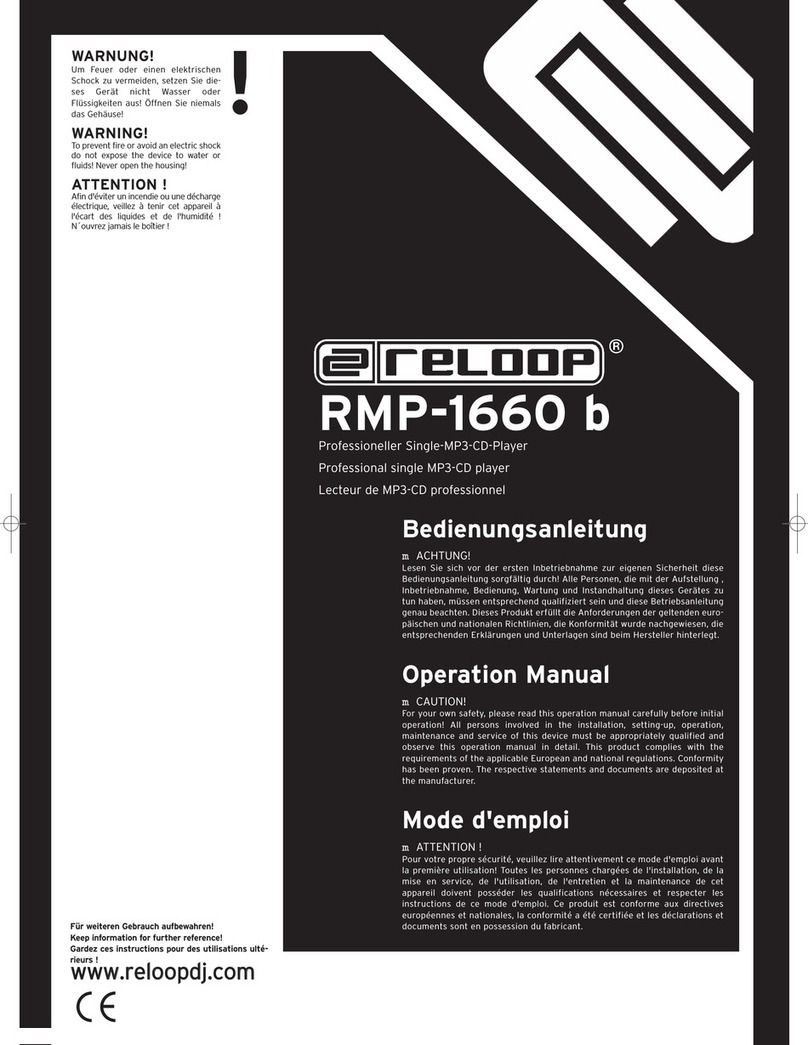 Reloop RMP-1660 b Operation manual