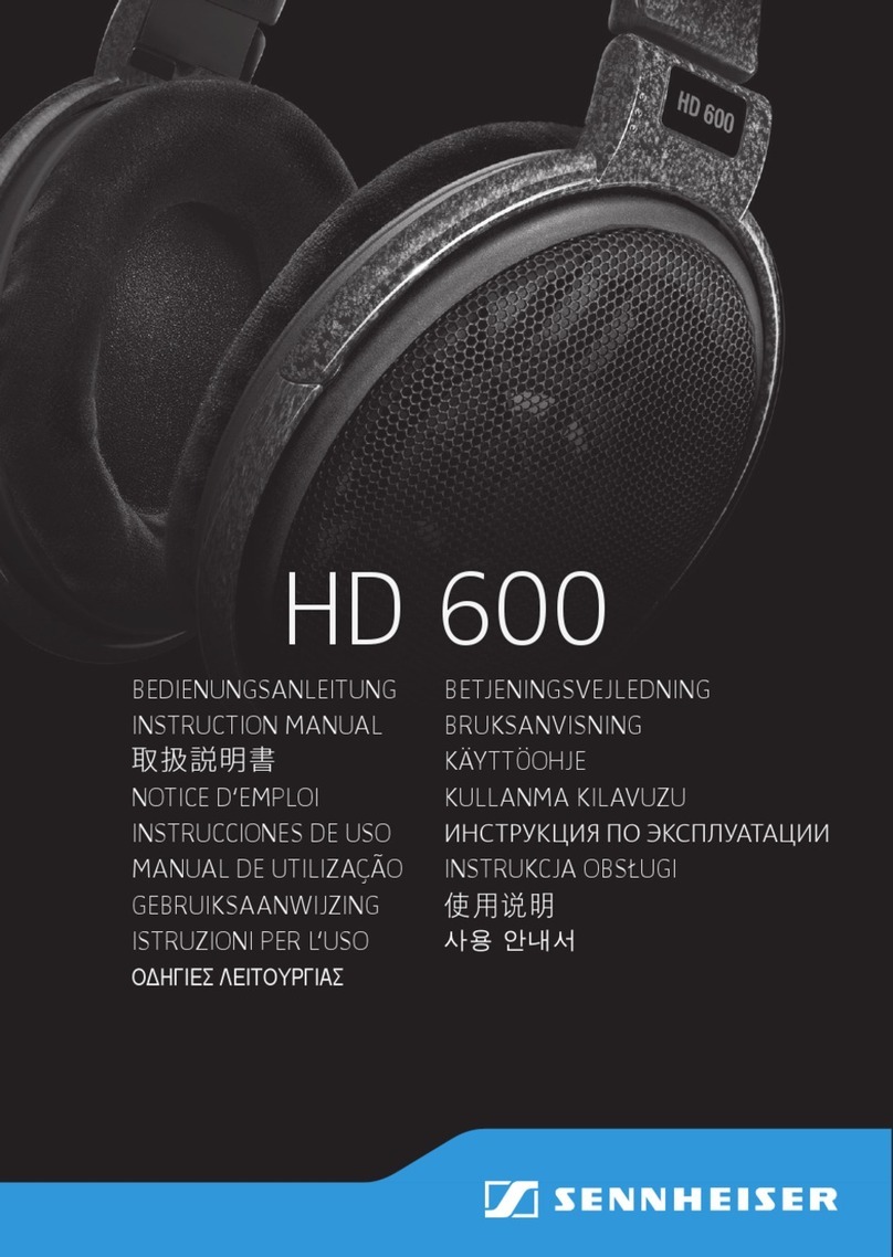 Sennheiser HD 600 AVANTGARDE instruction manual