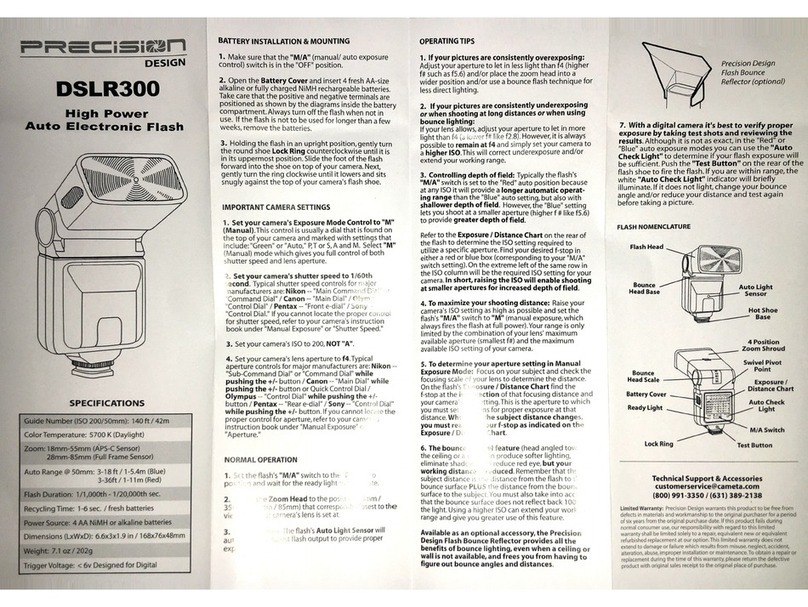 Precision DSLR300 manual