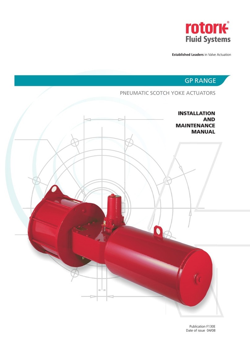 rotork gp series Installation & maintenance manual