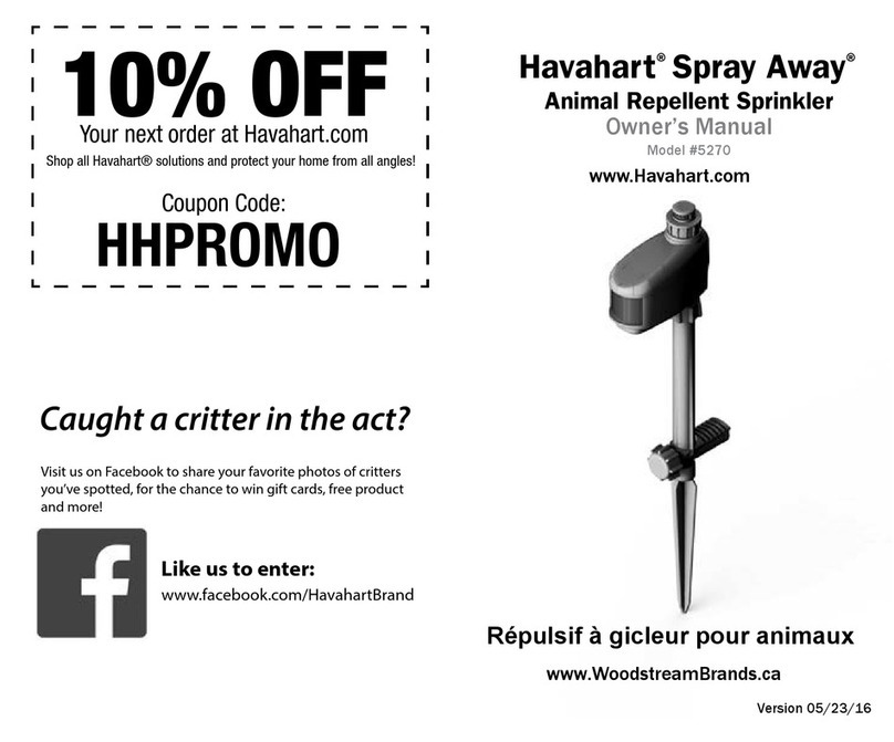 Havahart Spray Away owner's manual