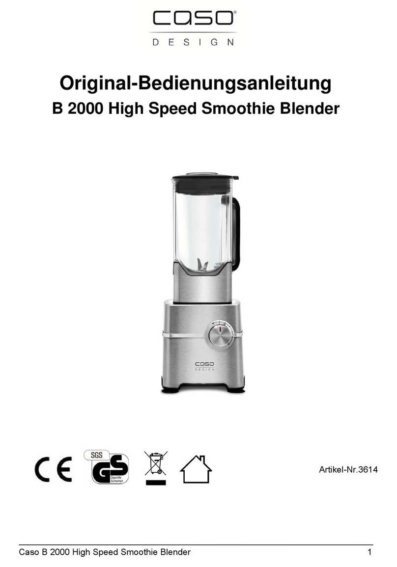 Caso B 2000 Original operating manual