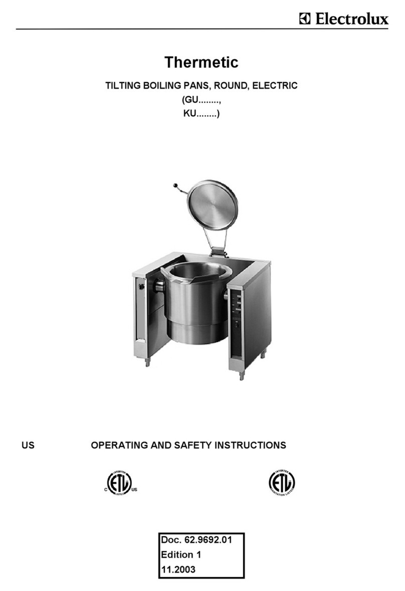 Electrolux Thermetic GU series Operating	 instruction