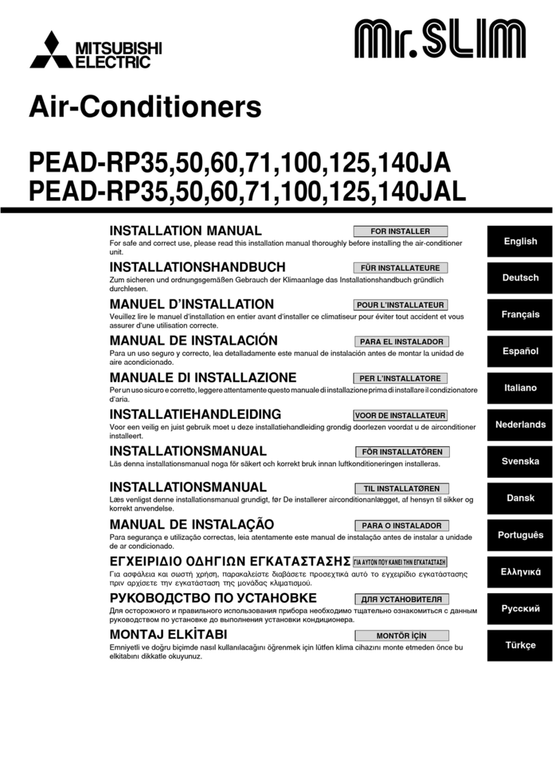 Mitsubishi PEAD-RP35 installation manual