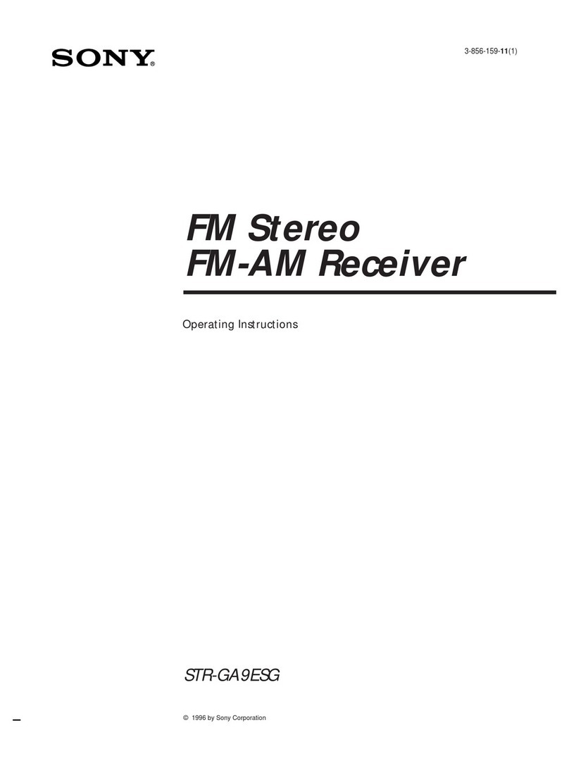 Sony STR-GA9ESG operating instructions
