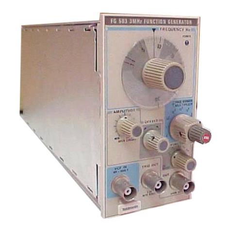 Tektronix FG503 User manual