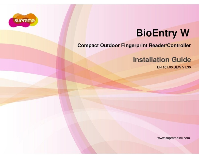 suprema bioentry w installation guide
