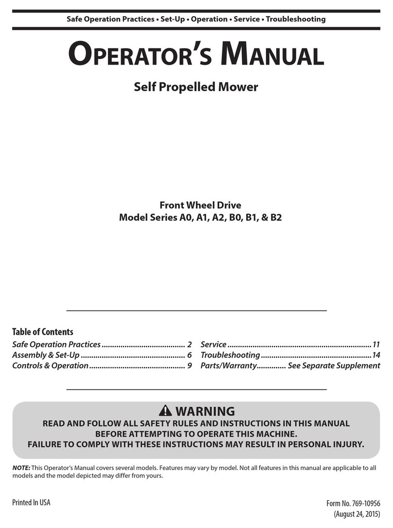 MTD A0 User manual