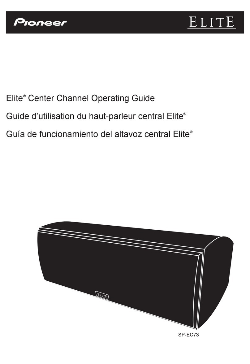 Pioneer Elite SP-EC73 User manual