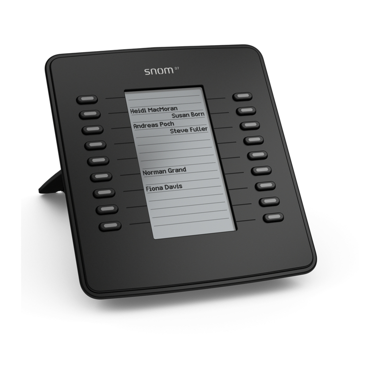 Snom D7 Series user manual