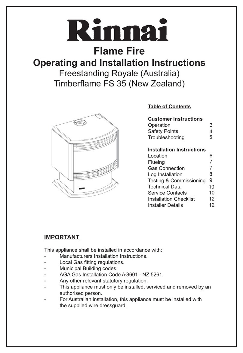 Rinnai FS 35 User manual Rinnai FS 35 User manual