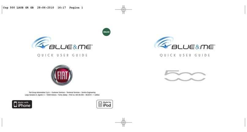 Fiat Blue&Me User manual