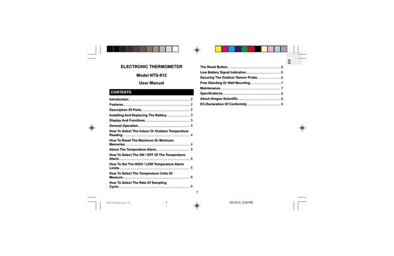 Oregon Scientific NTS-912 user manual