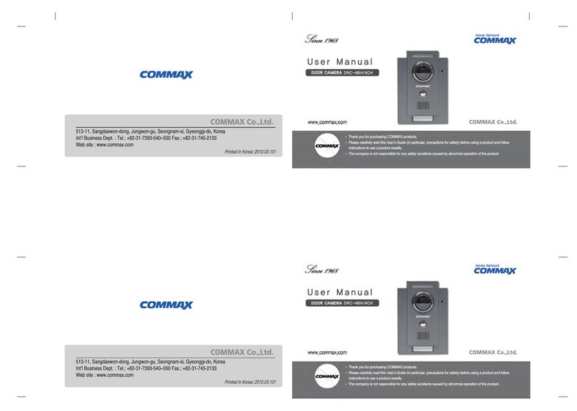 Commax DRC-4BH user manual