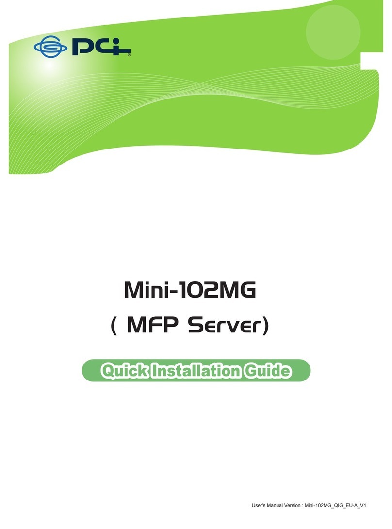 PCI mini-102mg Quick installation guide