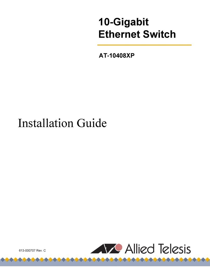 Allied Telesis AT-10408XP User manual Allied Telesis AT-10408XP User manual