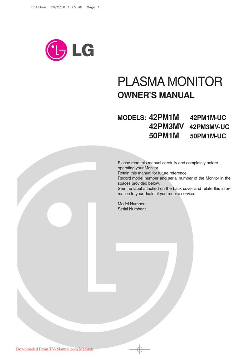 LG 42PM1M -  - 42" Plasma Panel User manual