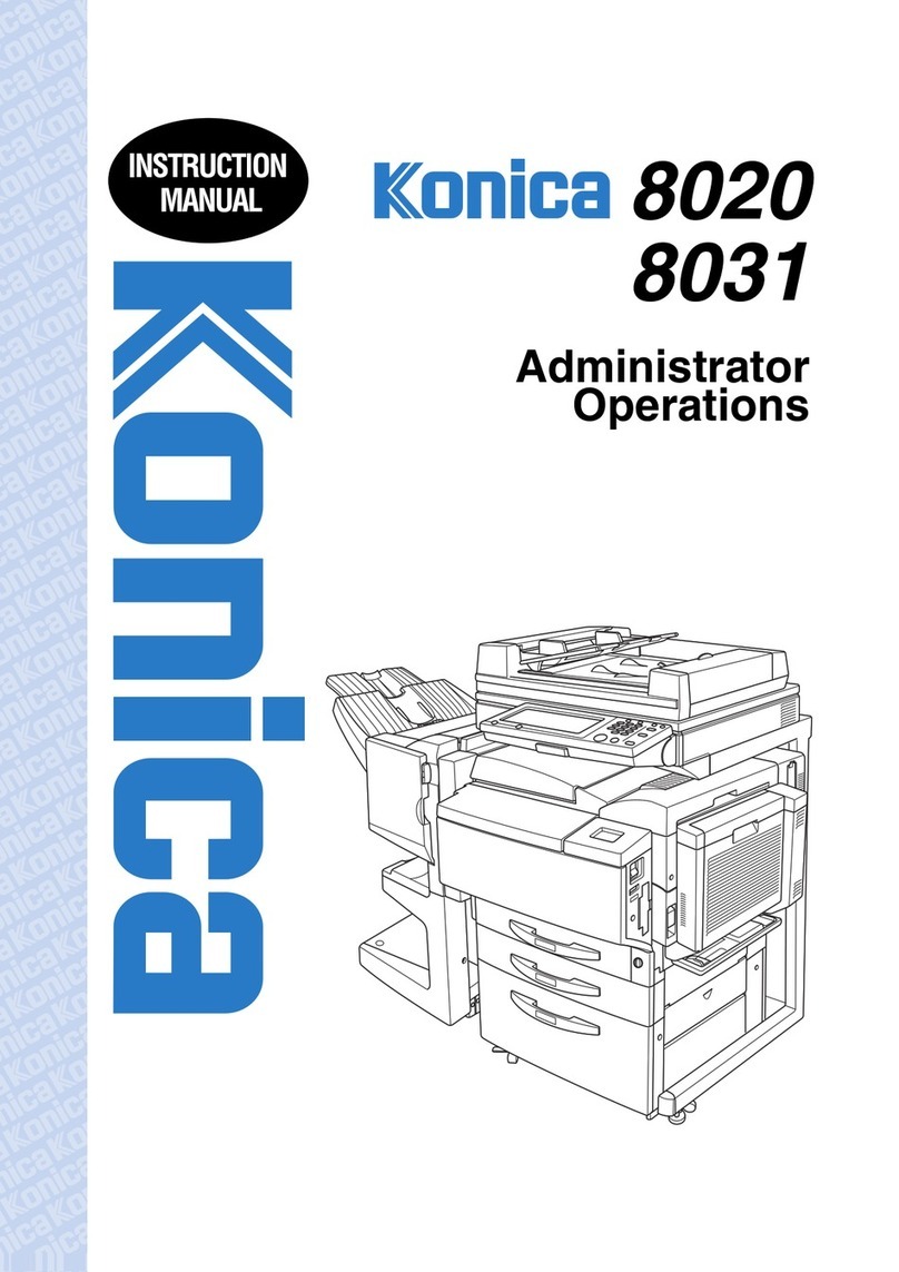 Konica Minolta 8031 instruction manual