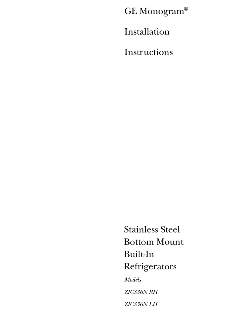 GE ZICS36N LH User manual GE ZICS36N LH User manual