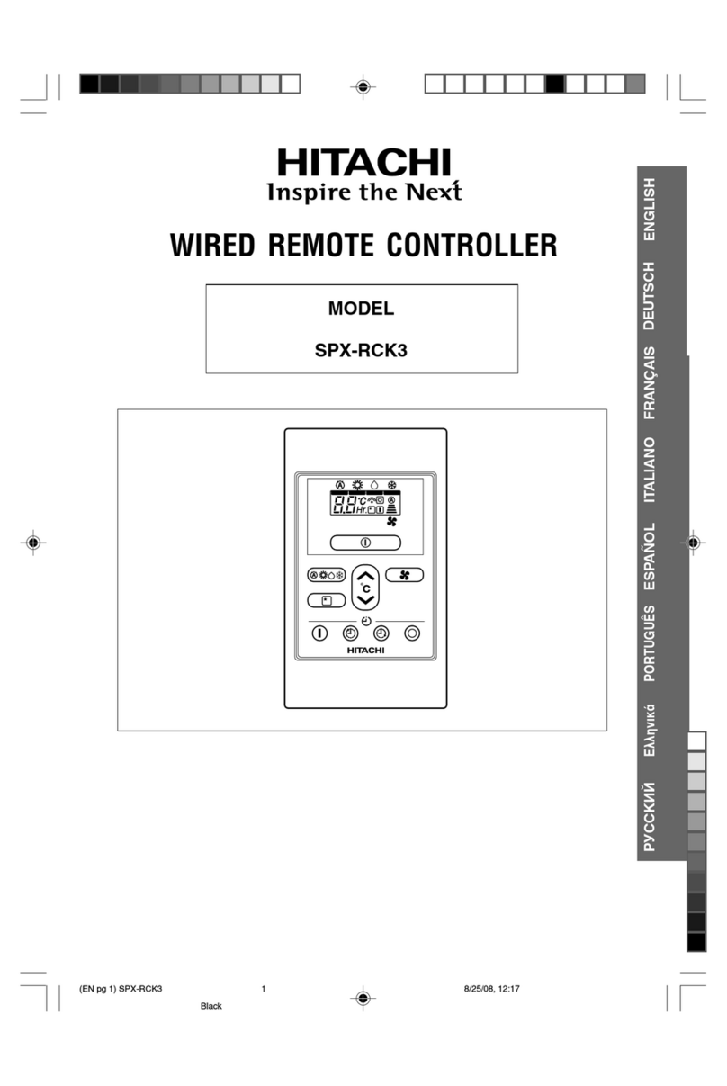 Hitachi SPX-RCK3 User manual
