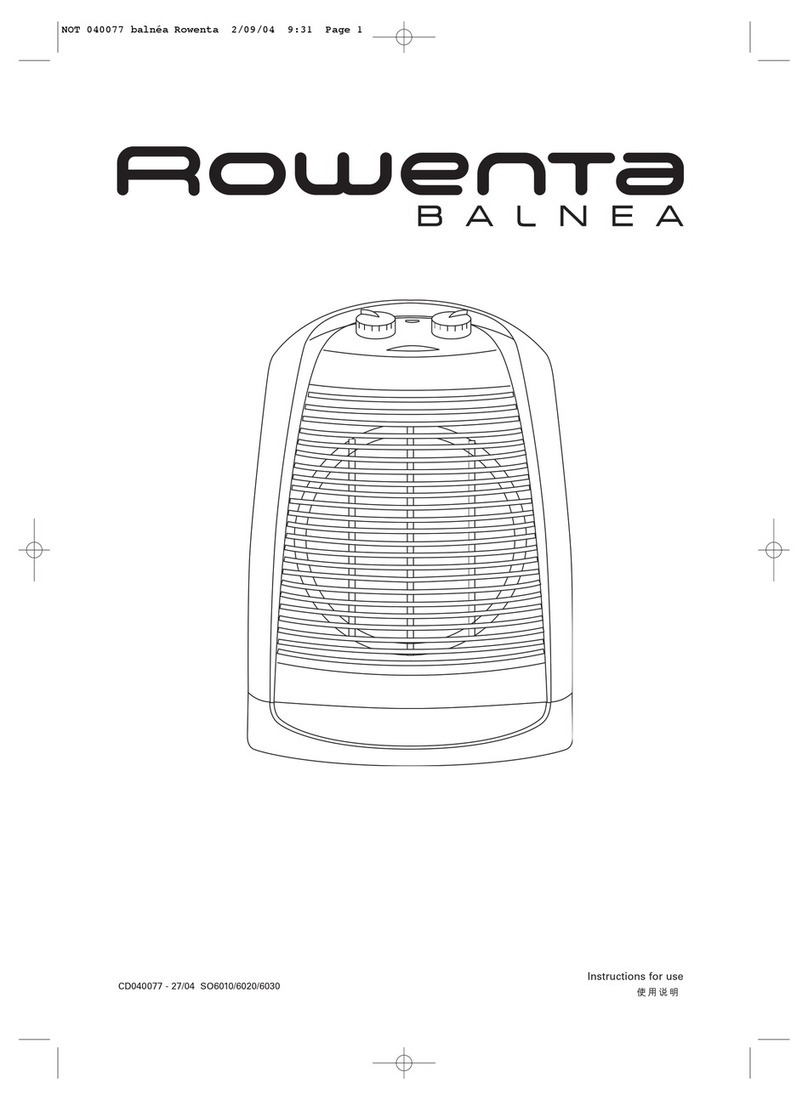 Rowenta Balnea Instructions for use