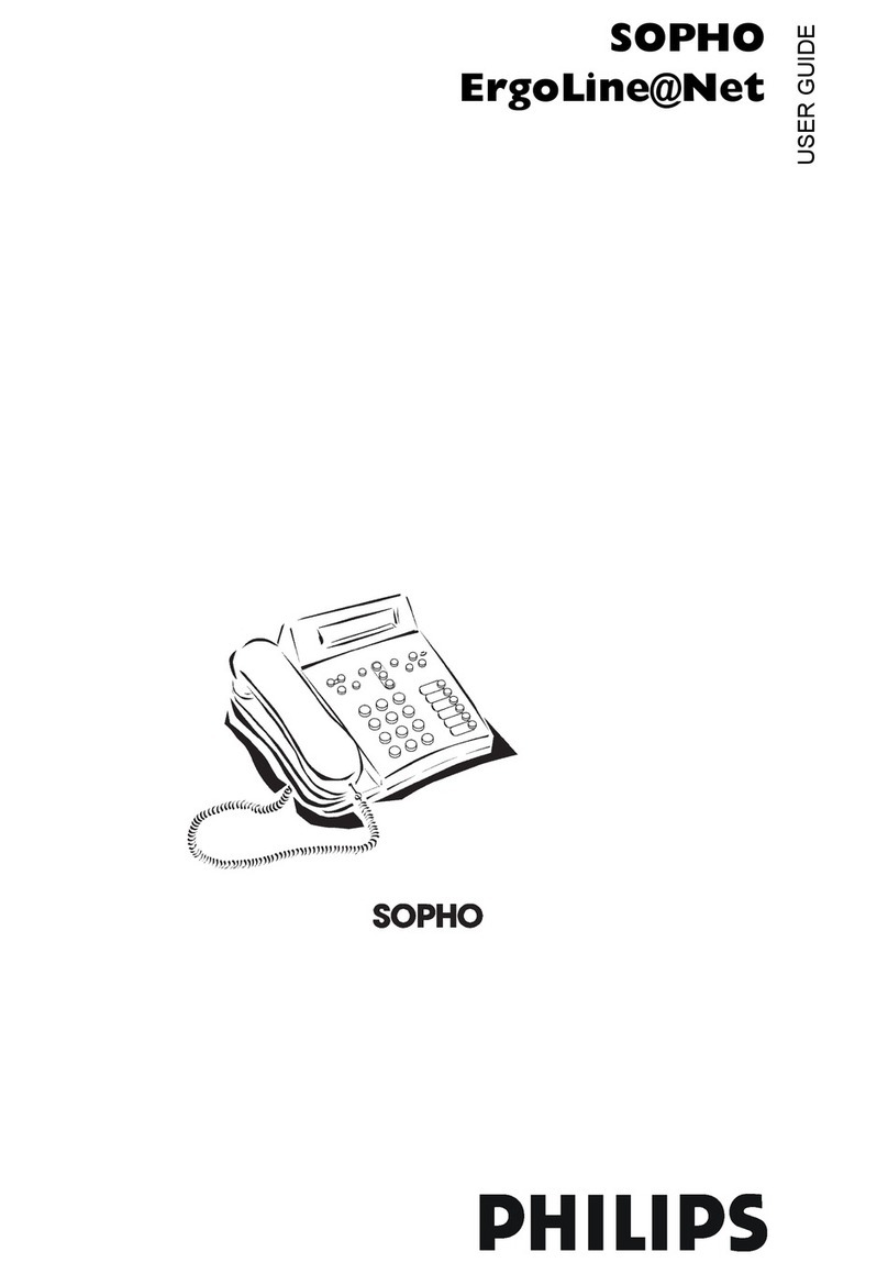Philips SOPHO ERGOLINE@NET User manual