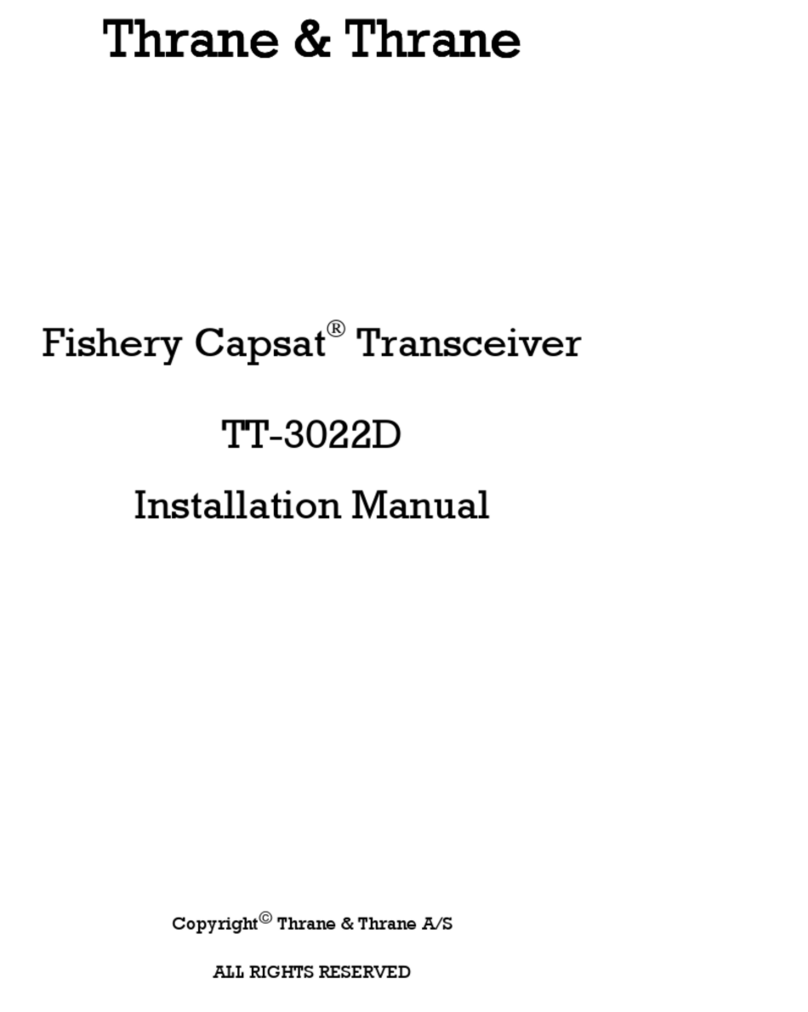 Thrane&Thrane tt-3022d installation manual