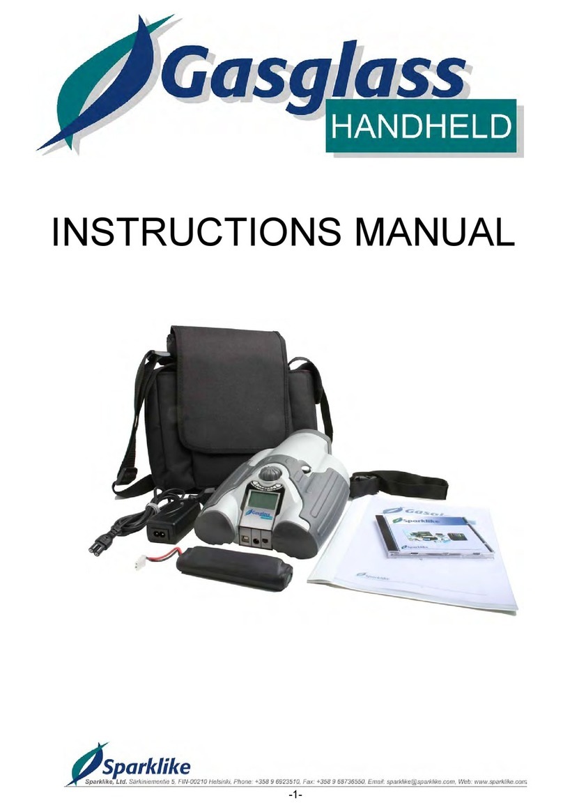 sparklike Gasglass handheld instruction manual
